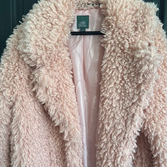 Pink Fuzzy Coat - Picture 3 of 4